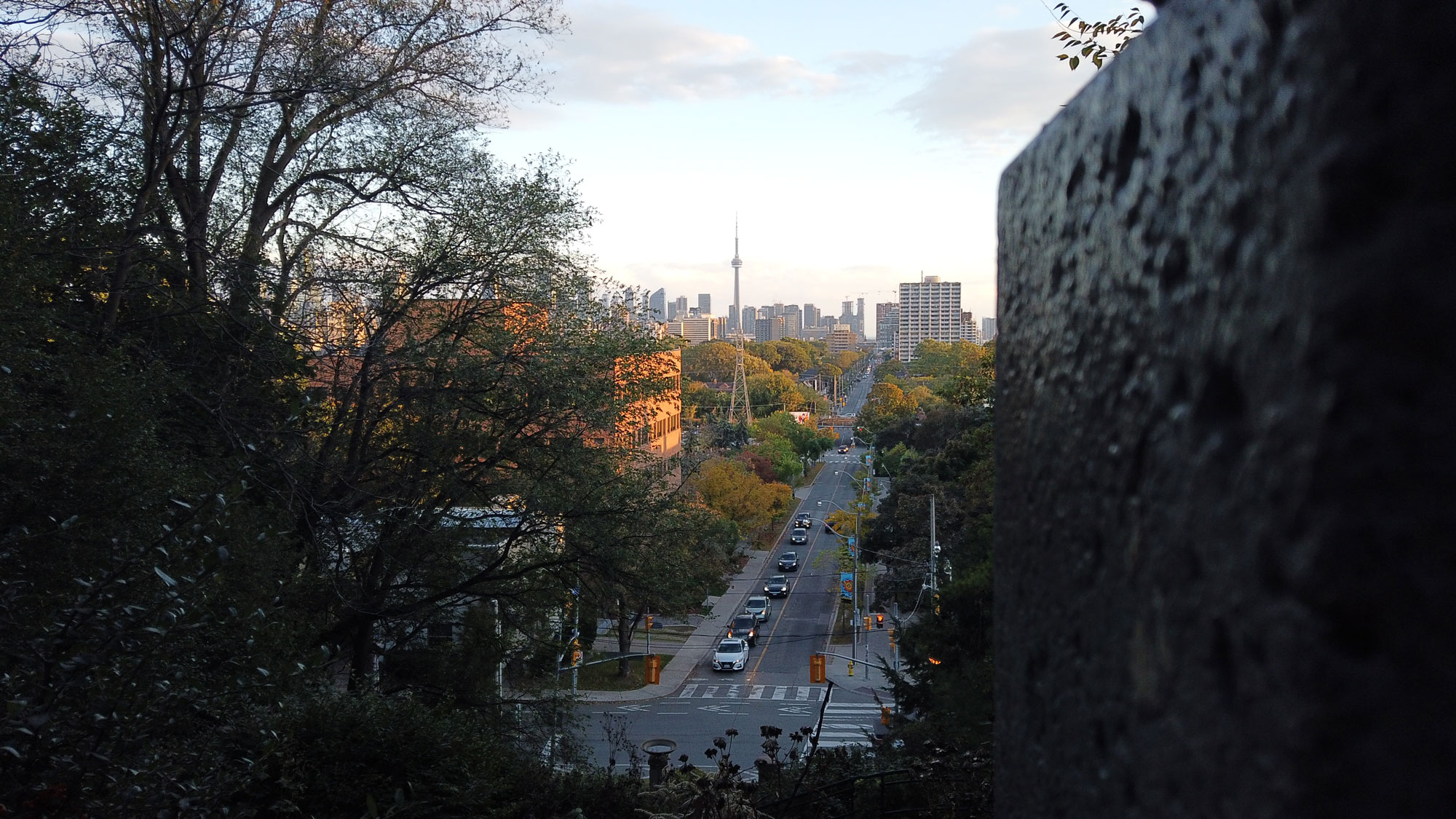 A view south towards the CN Tower